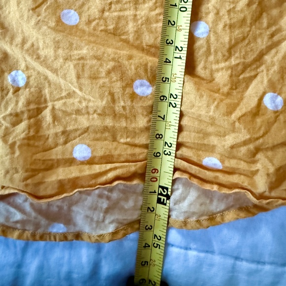 Sezane Ann shirt in Ochre with Ecru Polka Dots -- Size 10 US / 42 FR - Picture 8 of 10